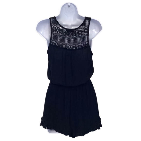 Joe B by Joe Benbasset Romper Black Lace Back Rayon - Picture 3 of 12